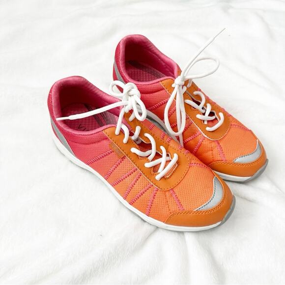 Vionic Alliance walking sneaker ortho heel athletic shoe size 8 orange pink - Picture 2 of 10